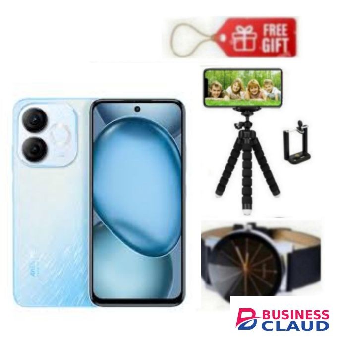 Itel A80, 6.7", 4GB RAM + 128GB, 5000mAh Blue Web Watch+Tripod Stand