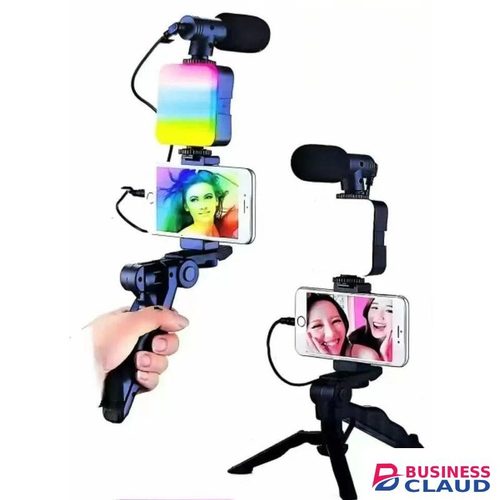 AY49 Smartphone Video Kit with RGB LED Lighting
