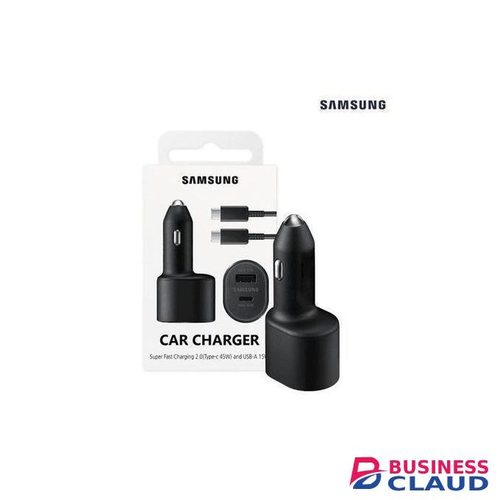 Samsung Galaxy Xcover 4s (45W+15W) Dual port superfast car charger With USB Type C Cable