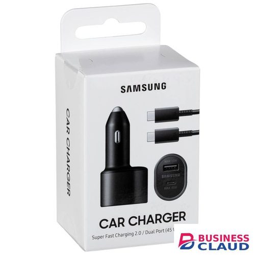 Samsung Galaxy S21 FE (Snapdragon) (45W+15W) Dual port superfast car charger With USB Type C Cable 2