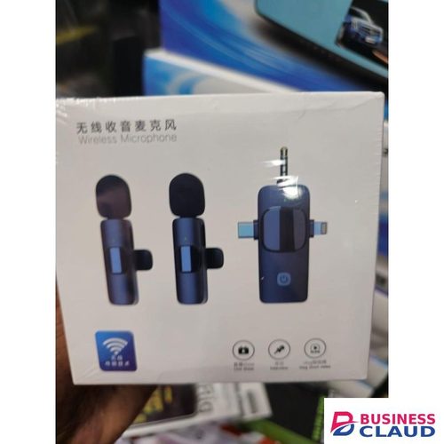 Dual Mic Wireless Lavalier for iPhone, Android – USB-C Mini Mic for Video and Audio Recording
