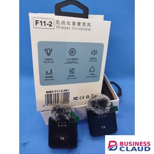 F11-2 Wireless Lavalier Mic for Content Creators Using Camera or Smartphone