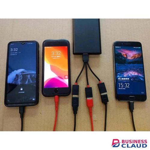 1-in-3 USB HUB Splitter Cable – Triple Output Charging Adapter for iPhone, Android & Xiaomi