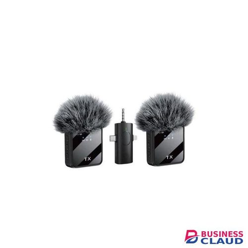 F11-2 Dual Mic Wireless Kit 3-in-1 Lavalier + Clip-On for Smartphone & DSLR