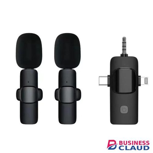 K15 2.4Ghz wireless mini lavalier microphone for smartphone iphone interview microphone