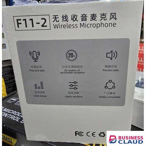 F11-2 Mini Wireless 3-in-1 Lavalier Microphone for Mobile Phones – Smart Noise Reduction & Easy Setup