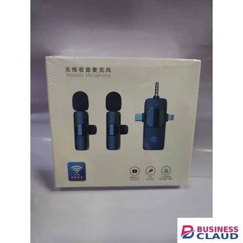 3-in-1 Wireless Lavalier Microphone for iPhone, iPad – Mini Mic with Advanced Noise Cancellation for Clear Vlogging
