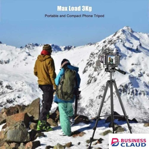 17 Inch Phone Tripod, Lightweight Tripod Aluminum Portable Smartphone Tripod