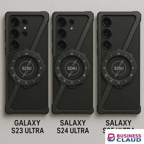 Samsung S23 Ultra Metal Ring Protective Cover, S24 Ultra, and S25 Ultra Äž Steampunk Style, and Protective Phone Cover
