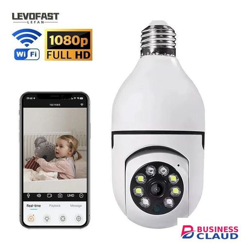 CALUS E27 Smart Bulb Security Camera With Night Vision – Wireless 360° CCTV Cam With Mobile Remote Access