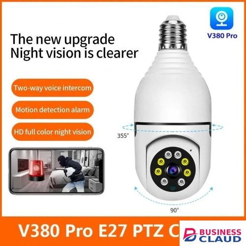 CALUS E27 360° Smart Home Cam – PTZ Wi-Fi Camera with Mobile Access