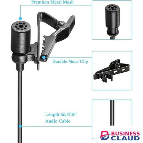 Boya BY-M1 Lavalier Microphone for DSLR, Smartphones, and Camcorders – Professional Audio Quality