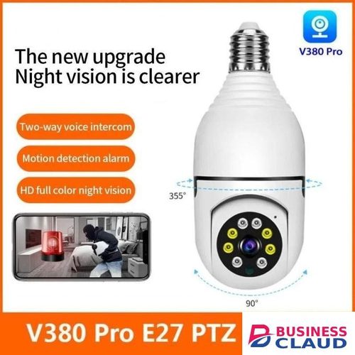 CALUS WiFi Smart Bulb Camera 1080P PTZ Indoor Security Camera With Remote Access