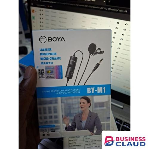 Boya BY-M1 Lavalier Microphone Wired Clip-On 3.5mm Mic for Camera BY-M1 Smartphone