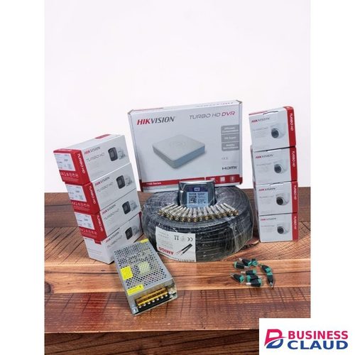 Hikvision 8 1080P Full HD 2MP Smart Phone Monitoring CCTV Cameras Complete System Kit 100M Rg59 Coaxial Cable+500GB Harddisk + 8 Channel DVR Machine