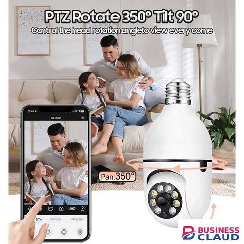 CALUS CALUS. E27 Pro 360° WiFi Smart Bulb Camera - Wireless Home Security Nanny Cam With Motion Detection
