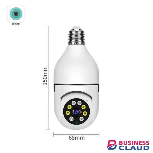 CALUS 360° PTZ Wi-Fi E27 Smart Bulb Camera V380 Pro Home Security with App Remote Access