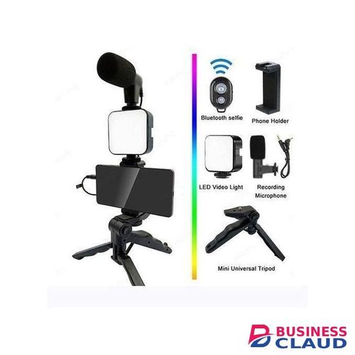 AY49 LED Light, Microphone, and Phone Tripod Stand for Live Streaming