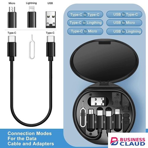 5-in-1 Data Cable Set Adapter Kit Otg Converter Charging Kit Universal Charger with Phone Holder