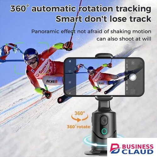 Q12 AI auto face and body tracking smart follow gimbal 360 rotation for mobile phone holder tracker with remote