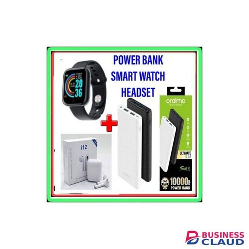 Oraimo Powerbank 10000Mah For Tecno Phones Spark 10 Pro + Headset + Smart Watch