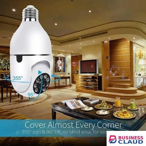 CALUS V380 Pro 360 Degree Smart Bulb Camera Night Vision WiFi CCTV Camera