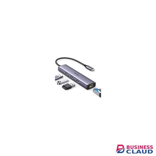 Ugreen USB-C to 3×USB3.0 Hub+RJ45 (1000M) Ethernet Adapter