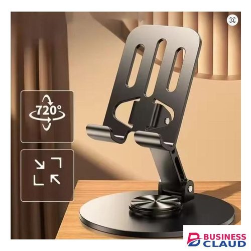 General Accessory All, Metal, Aluminum, 360, Rotation, Mobile, Phone, Holder, Universal, Bracket, Folding, Double, Shaft, Design, Stable, Anti, Fall