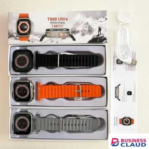 T800 Ultra Wrist smartwatch with wireless charging