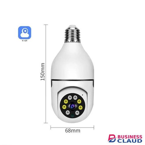 CALUS Smart CCTV E27 PTZ Bulb Camera V380 Pro HD 1080P 360° Panoramic Wi-Fi Socket Lamp Holder