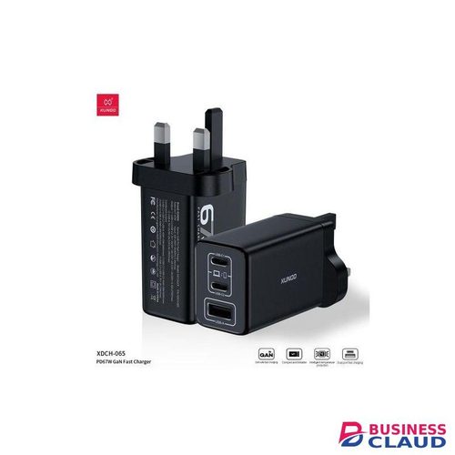 Xundd 67w GAN Fast Charger For all phones tablets and usb c laptop