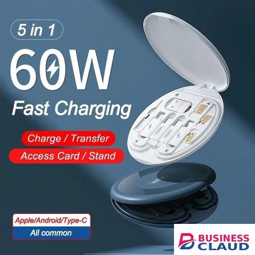 Multi-Purpose Data Cable Organizer – Portable Charging Line & SIM Card Storage Box
