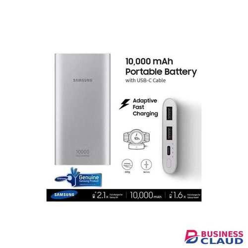 Samsung 10000MAh 15W METALLIC Fast Charging Power Bank 10000MAH FULL CAPACITY- SILVER