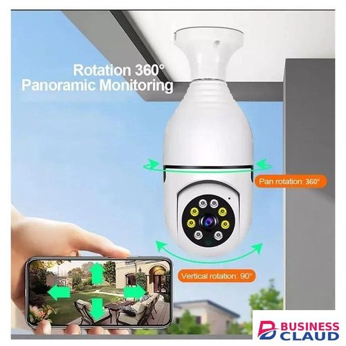 CALUS Smart Bulb Camera with 360° PTZ Remote App Control
