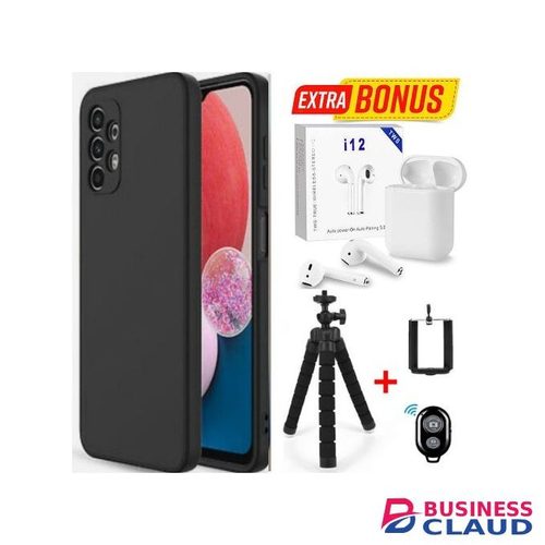 Silicone Cover For Samsung Galaxy A23 + Tripod And Controller + I12 Airpods