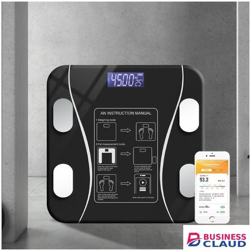Digital Bathroom Scale Led Display,Scale for Body Weight and Fat Percentage,with Smartphone App