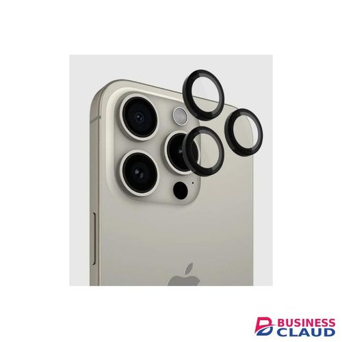 Camera Lens Protector for iPhone 15 Pro – Tempered Glass, Anti-Scratch, Night-Shooting Anti-Glare, Easy Install – Black