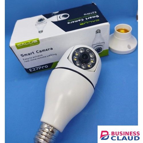 CALUS WiFi Smart Bulb CCTV Camera 1080P – 360° Panoramic PTZ with Infrared Night Vision