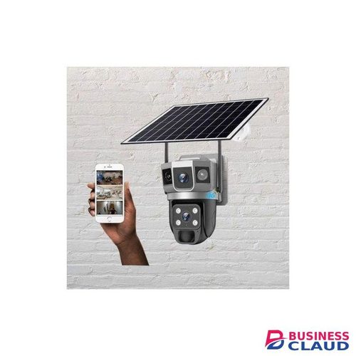 Outdoor Security, Human Detection 4G Simcard Dual Lens 3 Screen Solar Camera