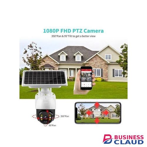 Intelligence 4G GSM Simcard PTZ 360 Degrees Solar Powered CCTV Camera