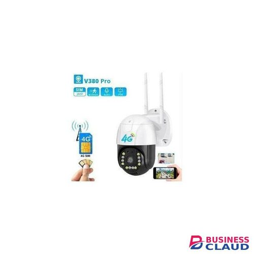 Ptz 4G LTE GSM Camera - HD 1080P Outdoor Waterproof 2MP Color Vision CCTV Security Surveillance