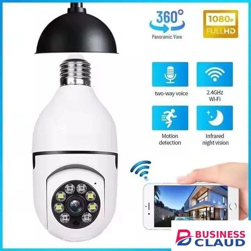 CALUS 360° PTZ Smart Bulb Camera with Motion Tracking Alerts