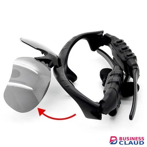 Polarized Bluetooth MP3 Sunglasses with Built-In Stereo Headphones, Music Playback, and Smartphone or PC Compatibility for iPhone and Samsung