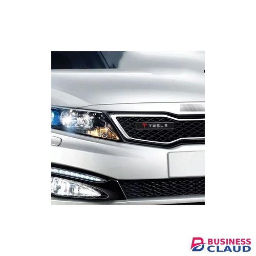 Car Led Front Grille Decoration Badge Car Head Grill Emblem LED For Tesla