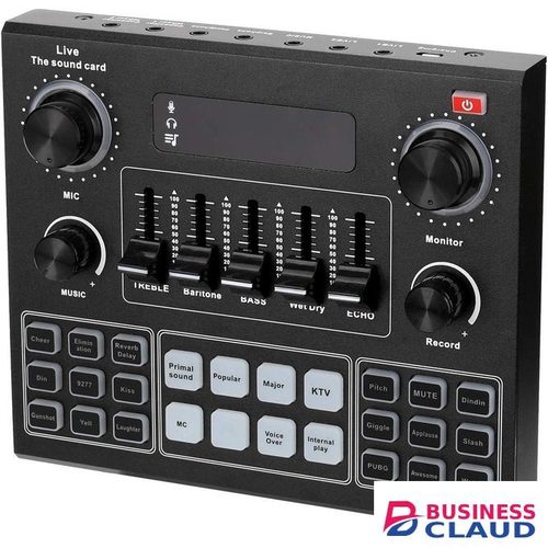 BM800 Podcast Microphone Bundle With V9 Sound Card Audio Mixer For PC Laptop Smartphone Recording