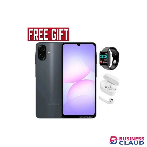 Samsung Galaxy A07, 6.7'' Display, 4GB RAM + 64GB Storage(Dual Sim) 50MP Camera, 5000mAh -2 YEARS WARRANTY COMES WITH FREE GIFTS ( AIRPODS + SMART WATCH) FOR YOU