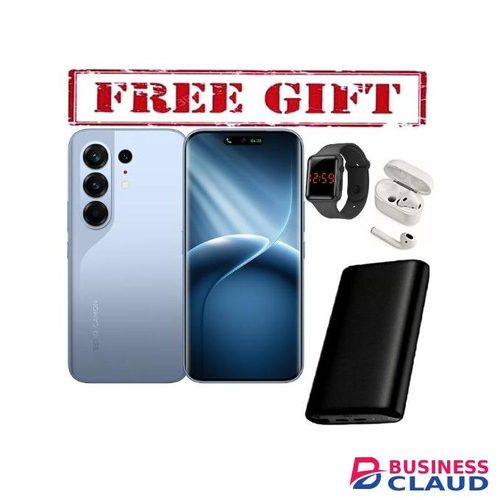 Tecno Camon 50 Pro 6.78' Curved Screen, Up to 16GB RAM + 256GB Storage, 5200mAh Battery (2 Year Warranty) COMES WITH FREE LED WATCH, POWERBANK AND AIRPODS FOR YOU BLUE