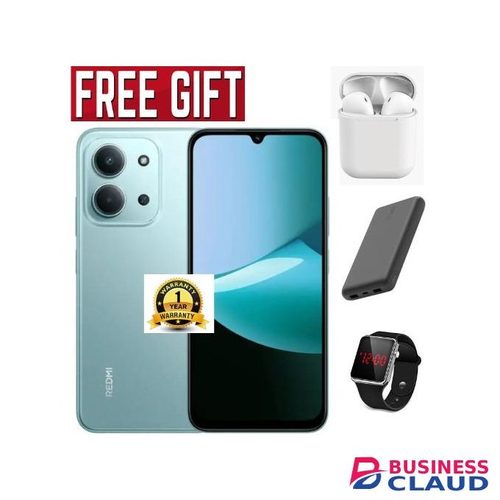 XIAOMI Redmi 15C, 6.9', Up to 16GB Extended RAM + 256GB Storage, 6000 mAh (Dual Sim) 1 Year warranty COMES WITH FREE LED WATCH, POWERBANK AND AIRPODS green FOR YOU blue