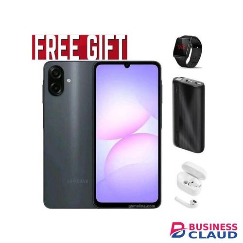 Samsung Galaxy A07, 6.7'' Display, 4GB RAM + 64GB Storage(Dual Sim) 50MP Camera, 5000mAh -2 YEARS WARRANTY COMES WITH FREE GIFTS ( AIRPODS + LED WATCH +POWERBANK ) FOR YOU COMES WITH FREE GIFTS ( AIRPODS + LED WATCH +POWERBANK ) FOR YOU