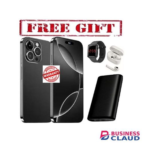 Corn C16 Pro Max 64GB Storage +5(2+3Extended ) RamUnlocked Cell Phone, Android 6.6"HD +WATERDROP SCREEN 13MP Main Camera,8mp Front camera 5000mAh Dual SIM, Face ID, smart Phone COMES WITH FREE LED WATCH, POWERBANK AND AIRPODS FOR YOU black